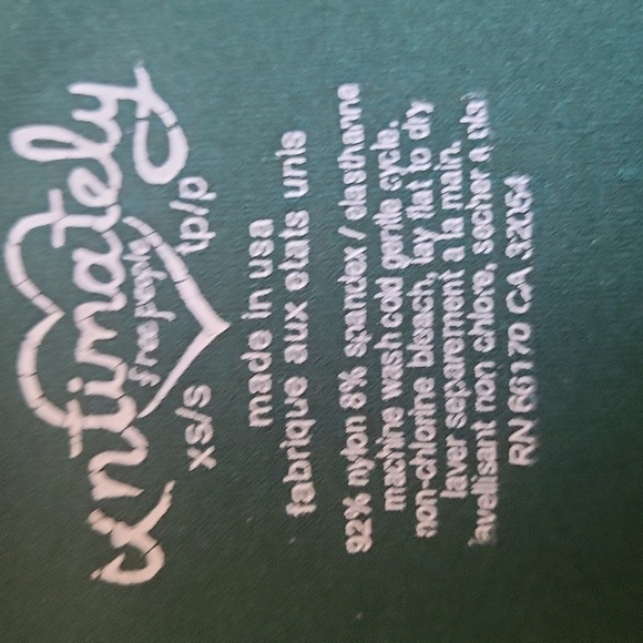 Free People Intimately Keyhole Emerald Green Top - Picture 5 of 6